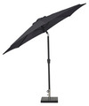 Parasol m/krank og tilt sort Ø300 x H247 cm - Sunlife